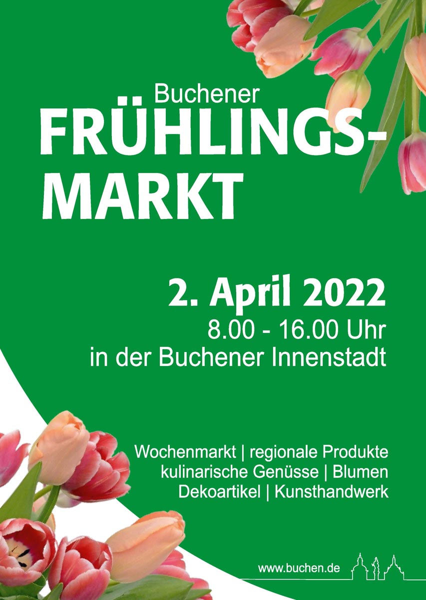 Plakat Buchener Frühlingsmarkt
